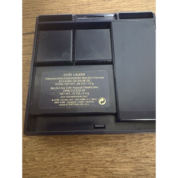 Estee Lauder Two-in-One Eyeshadow Eggshell-01/Dusk-08 Blush Pink Cloud-04 Makeup - Picture 3 of 5